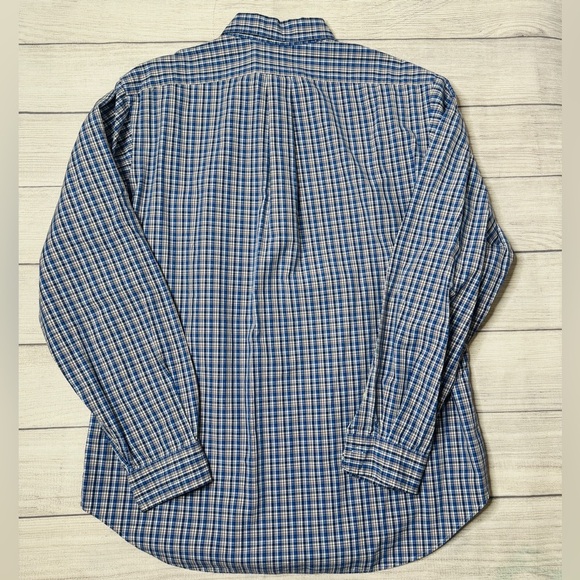 Ralph Lauren Men’s Classic Fit Button Down Blue Pink‎ Plaid Shirt  Large 16.5 - Picture 5 of 6